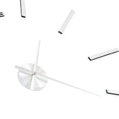 Vidaxl 3D Nástěnné hodiny s moderním designem 100 cm XXL stříbrné