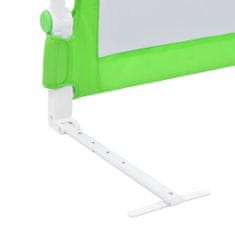 Vidaxl Dětská zábrana k postýlce zelená 180 x 42 cm polyester