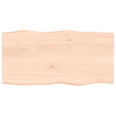 Greatstore Stolní deska 100 x 50 x 4 cm neošetřené masivní dubové dřevo