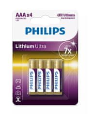 Philips Philips Lithium Ultra AAA/FR03 4KS FR03LB4A/10 mikrotužkové lithiové baterie