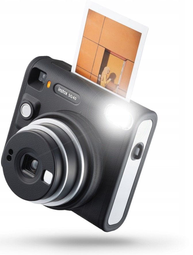  instantný moderný fotoaparát instax mini 40 sq40 elegantný neustály zážihový blesk naprogramovaná elektronická uzávierka štandardný a selfie režim 