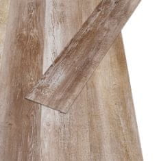 Vidaxl Samolepicí podlahová krytina PVC 5,21 m² 2 mm bělené dřevo