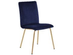 Beliani Sada 2 židlí modrá RUBIO