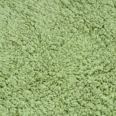 Vidaxl Sada koupelnových předložek 3 kusy textilní zelená
