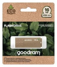 GoodRam 16GB USB Flash 3.0 UME3 ECO FRIENDLY hnědá