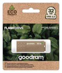 GoodRam 32GB USB Flash 3.0 UME3 ECO FRIENDLY hnědá
