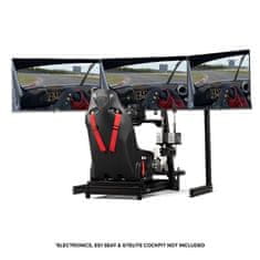 Next Level Racing ELITE Free Standing Triple Monitor Stand, Samostatný stojan pro 3 monitory, černý