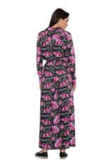 Figl Dámské maxi šaty Anghallo M567 černo-fialová S