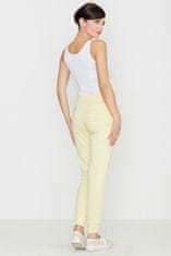 Lenitif Dámské elegantní kalhoty Condwirddhin K153 žlutá XL
