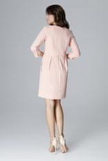 Lenitif Dámské společenské šaty Bellarawd L004 růžová XL