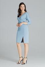 Lenitif Dámské mini šaty Morgaundry L086 nebesky modrá L