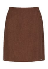 Figl Dámská mini sukně Linevere M723 hnědá XL