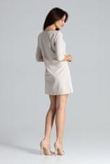 Lenitif Dámské mini šaty Pellingaine L001 béžová XL