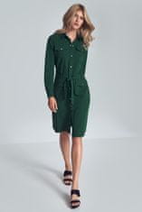 Figl Dámské košilové šaty Astonnan M706 zelená S