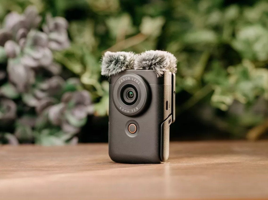  modern vlog kamera canon powershot v10 nagyszerű felvételek bluetooth wifi usb oroszlán akkumulátor 