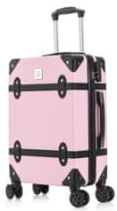 SEMI LINE Velký kufr Vintage Pink/Black
