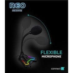 Connect IT Mikrofon NEO RGB ProMIC - černý