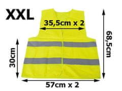 Verk Reflexní vesta žlutá XXL