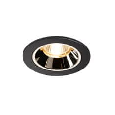 SLV BIG WHITE NUMINOS DL S vnitřní LED zápustné stropní svítidlo černá/chrom 3000 K 40° včetně listových pružin 1003798