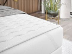 Veneti Hotelová postel s LED osvětlením 140x200 ORLANDO - zelená + topper ZDARMA