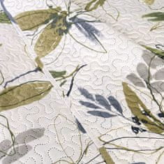 Darymex Darymex Dekorativní přehoz na postel Flori 200x220 Darymex bílá v akvarelu zelené květy