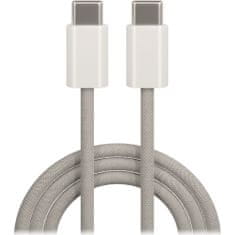 maXlife MXUC-06 nylonový kabel USB-C - USB-C 1,0 m 20W šedá (OEM0101125)