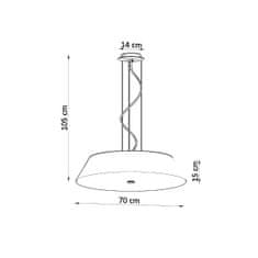 Sollux Lustr VEGA 70 bílý 5xE27 60W Sollux Lighting