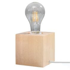 Sollux Stolní lampa ARIZ dřevo 1xE27 60W Sollux Lighting
