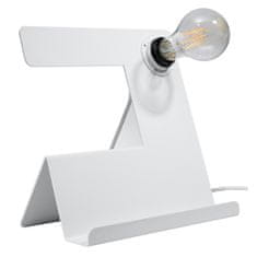 Sollux Stolní lampa INCLINE bílá 1xE27 60W Sollux Lighting