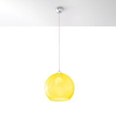 Sollux Závěsná lampa BALL žlutá 1xE27 60W Sollux Lighting