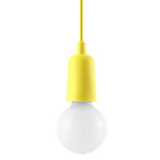 Sollux Závěsné svítidlo DIEGO 1 žluté 1xE27 60W Sollux Lighting