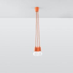 Sollux Závěsné svítidlo DIEGO 3 oranžové 3xE27 60W Sollux Lighting