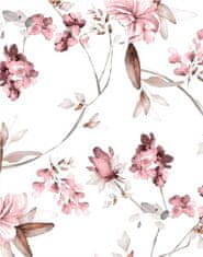Luna Dámské pyžamo LUNA 675 pudrově růžová / bílo béžová s orientálními květy 3XL
