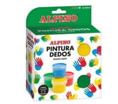 Alpino Balení 4 lahví prstových barev 100 ml