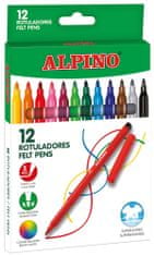 Alpino Balení 12 barevných fixů