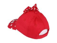 sarcia.eu Myška Minnie Dívčí čepice, červená čepice s mašlí 54 cm