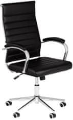Sortland Kancelářská židle Mollis - syntetická kůže | černá