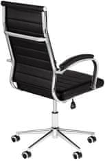 Sortland Kancelářská židle Mollis - syntetická kůže | černá