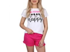 sarcia.eu Mickey Mouse Disney Růžovo-černé dívčí pyžamo s krátkým rukávem, letní pyžamo 9 let 134 cm
