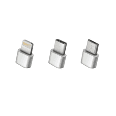 setty. SC-3W1N01 USB kabel 3v1 (USB, Lightning, USB-C, microUSB), bílá (GSM113221)