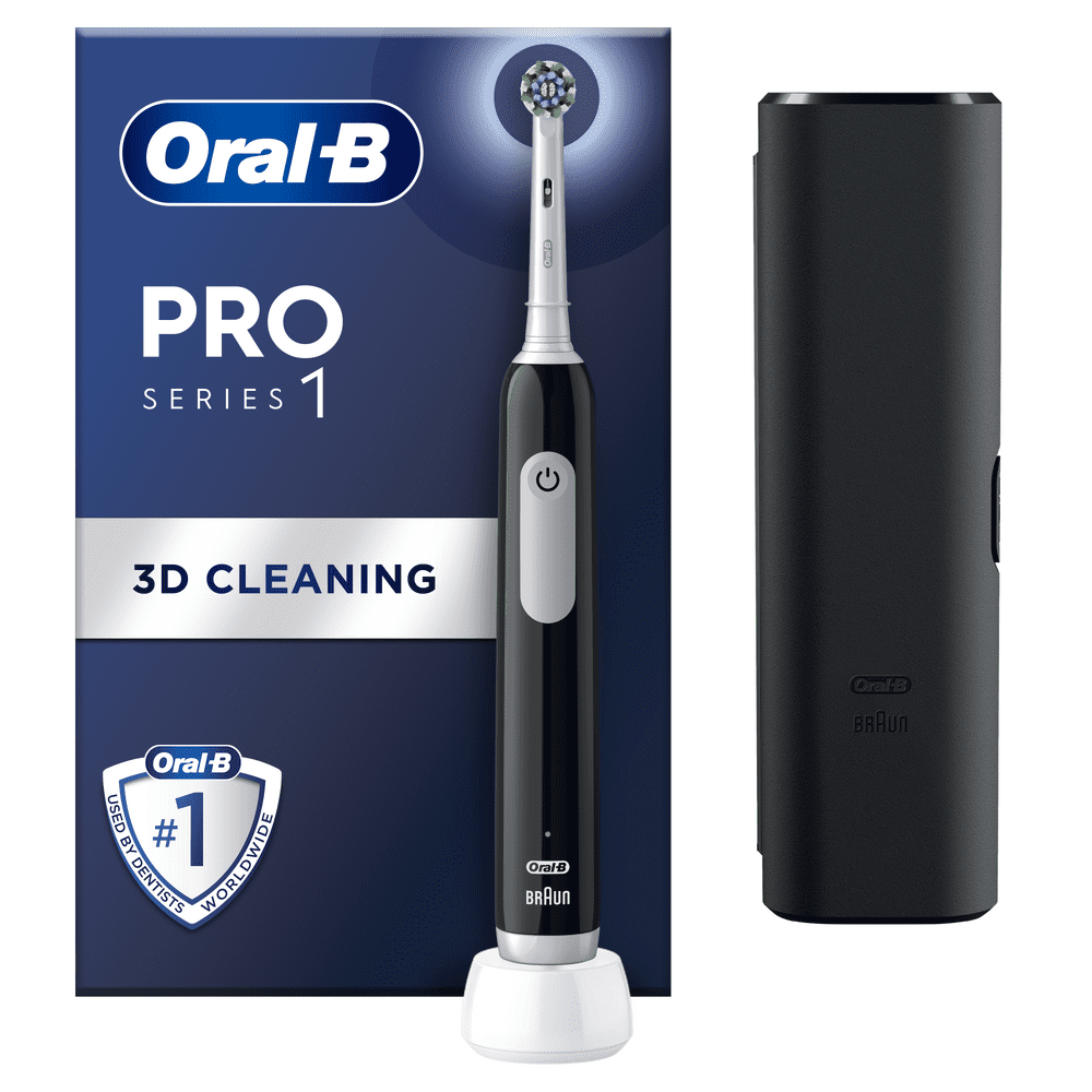 Oral-B elektrický zubní kartáček Pro Series 1 Black + cestovní pouzdro