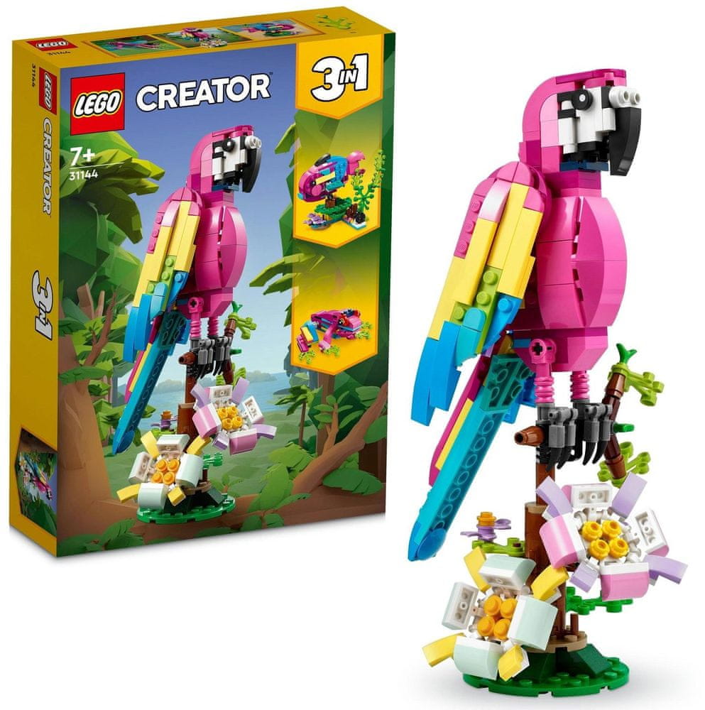 LEGO Creator 31144 Exotický růžový papoušek - rozbaleno