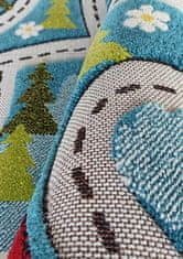 4sleep Dětský kusový koberec COLOR KIDS 02 modrý Modrá COLOR KIDS 40/40/100 150x200 Do 0,9cm Dětský motiv