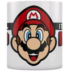 CurePink Bílý keramický hrnek Nintendo|Super Mario: It's a me Mario (objem 315 ml)