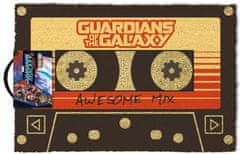 CurePink Rohožka Guardians Of The Galaxy|Strážci galaxie: Awesome Mix (60 x 40 cm) černá