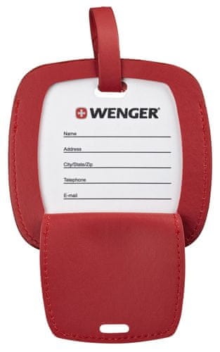 jmenovka Wenger Jumbo Luggage Tag červená cestovní zavazadlo kufr adresa jméno