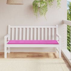 shumee VidaXL zahradní lavice polštář růžová 150x50x3 cm látka