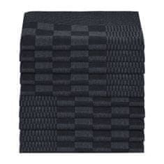 Greatstore Kuchyňské utěrky 50 ks černé a šedé 50 x 70 cm bavlna