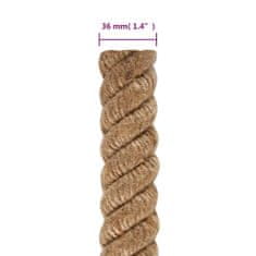 Greatstore Jutové lano 10 m dlouhé 36 mm silné
