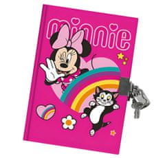 Disney Dívčí zápisník se zámkem - Minnie Mouse/Srdíčko